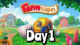 Farmscapes Gameplay Walkthrough  Farmscapes Day 1 [upl. by Ayn422]