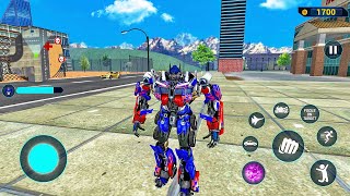 Optimus Prime Multiple Transformation Jet Robot Car Game 2020  Android Gameplay [upl. by Notsniw]