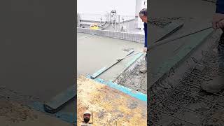 Floor leveling process construction floorleveling satisfying cement concrete concreting [upl. by Tasia]