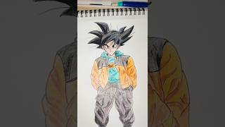 Goku🫣🫣 SketchdbzGoku fan artAnime Drawingtrendingshortsfeed [upl. by Eidac630]