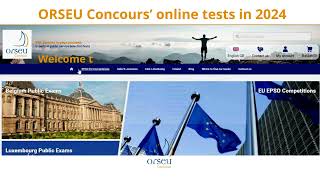 EPSO Tests Discover the New Features of the ORSEU Concours 2024 Online Tests [upl. by Celin]