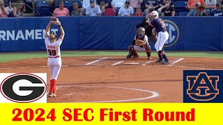 Auburn vs Georgia Softball Game Highlights 2024 SEC Tournament First Round [upl. by Ibbed968]