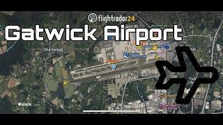 LIVE Gatwick Airport Flightradar24  Sunday 24th November [upl. by Collayer]