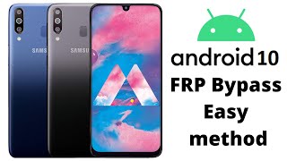 Samsung Galaxy M30 SMM305F Google account Bypass  FRP Bypass very easy method [upl. by Ecinev]