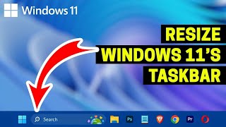 How to resize taskbar in windows 11computer education [upl. by Rozella]