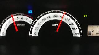 Toyota Yaris 2007 Acceleration 0  120 in 12 sec [upl. by Bohaty]