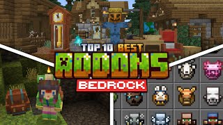 Top 10 Best Addons for Minecraft Bedrock 121 NEW UPDATE [upl. by Kra]