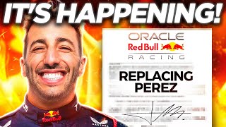 GREAT NEWS For Ricciardo After Red Bulls SHOCKING ULTIMATUM For Perez [upl. by Norvil]