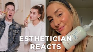 Esthetician  Skincare Brand Founder Reacts to Hailey  Hyrams Skincare [upl. by Suzie]