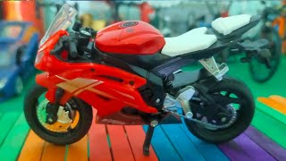 motor race model🏍️ motorbike 118 scale unboxing [upl. by Ayikur]