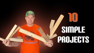 10 Easy Scrap Wood Projects With Video Plans [upl. by Gasperoni]