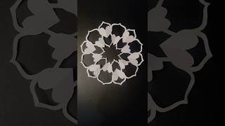 How to make easy paper snowflake shorts snowflakes part 61craft creative art yt papercrafts [upl. by Georas608]