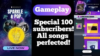 Beatstar SPECIAL 100 SUBSCRIBERS All the songs from the new pass 31 Perfect GAMEPLAY [upl. by Souvaine]