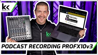 How To Record A Podcast On Mackie ProFX10v3 [upl. by Regan]