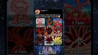 Which version of the nine tails are you🤔 animeshorts animeedits narutoedits naruto [upl. by Laniger304]