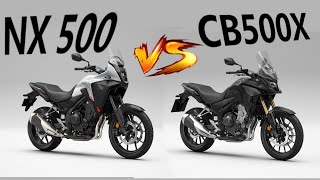 HONDA NX 500 VS CB500X [upl. by Chuipek]