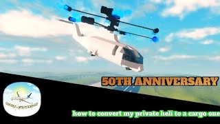 how to convert my heli to a cargo one tutorial plane crazy [upl. by Ilime]