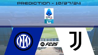 Inter Milan vs Juventus  Prediction  202425 Serie A enilive  EA FC 25 [upl. by Asabi]