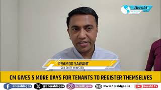 CM gives 5 more days for tenants to register themselves [upl. by Debarath103]