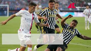 Calcio amichevoli estive Juve supera il Milan ai rigori [upl. by Aldus]