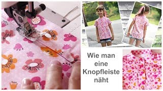 Knopfleiste annähen  Hemd mit Kragen nähen  Hemdkragen nähen  Cool Shirt  Frocks Frolics [upl. by Biddy]