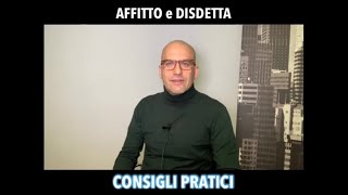 Affitto come gestire la disdetta del contratto [upl. by Lewse471]