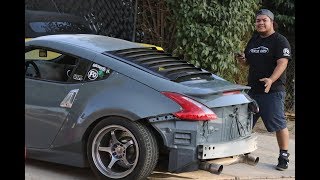 INSTALLING 370Z REAR WINDOW LOUVERS [upl. by Nilrem]