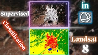 Image classification using Landsat 8 image in ENVI Supervised [upl. by Janessa]