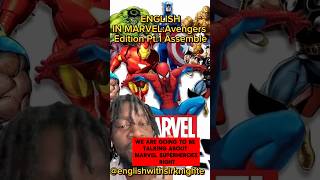 ENGLISH IN Marvel 🦹‍♂️ Avengers edition Pt1 marvel marvelstudios english superhero avengers [upl. by Ardiedal]