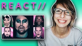 REACT  PENTATONIX quotLOVE AGAINquot [upl. by Yarled985]