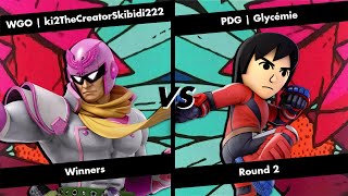 Weekly Bamagotchi 72  Winners Round 2  ki2 Captain Falcon vs Glycémie Mii Brawler [upl. by Adimra874]