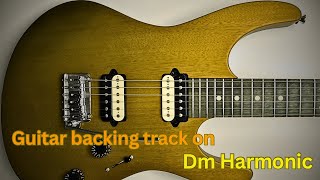 Guitar backing track on Dm Harmonic scale [upl. by Ocnarf]