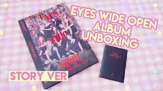 💖✨ EYES WIDE OPEN TWICE ALBUM UNBOXING 🍭🌟 STORY VERSION 💗 [upl. by Jarita]