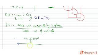 In a hexagonal close packed hcp structure of spheres the fraction of the volume [upl. by Dyanne]