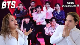 Waleska amp Efra react to Top 9 iconic BTS Performances [upl. by Allegra307]