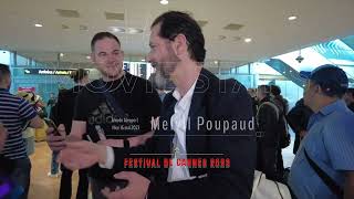 Melvil Poupaud arrivée Aéroport Nice 16 mai 2023 [upl. by Aettam340]