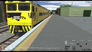 TRS22  SSR G512 amp G514 Departing Wodonga Station from Sydney to Melbourne  Leslie RS5T HORN SHOW [upl. by Boylan834]