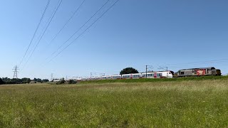 Rail Operations Group 37608 storms past Tattingstone with 5P01 [upl. by Carlson]