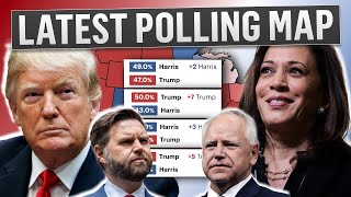 Electoral Map Harris Faces Uphill Battle Despite National Poll Lead [upl. by Sirrap]