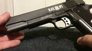 Airsoft review Ignite Black Ops 1911 Scorpion Co2 Airsoft Pistol [upl. by Ogait]