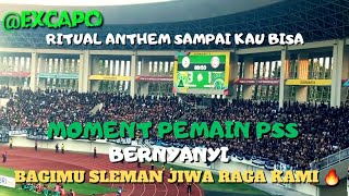 quotSAKRALquot SAAT PEMAIN PSS SLEMAN IKUT BERNYANYI BAGIMU SLEMAN [upl. by Helsie]