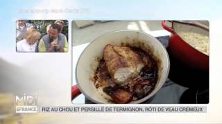 RECETTE  Riz au chou et Bleu de Termignon rôti de veau crémeux [upl. by Harriot147]