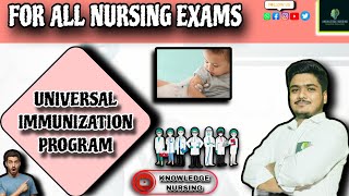 UNIVERSAL IMMUNIZATION PROGRAM ESI AND OTHER NURSING EXAM  BISWAJIT SIR💯 [upl. by Ayyidas389]