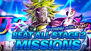 THE DEVIL AWAKENS HOW TO BEAT ALL MISSIONS FOR STAGE 2 OF THE NEW BROLY EVENT Dokkan Battle [upl. by Gregoor]