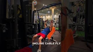 incline cable fly gym gymshorts gymworkout chest [upl. by Enylekcaj]