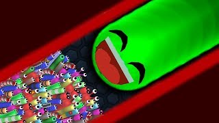 Slitherio 1 Troll Giant Snake vs 97779 Tiny Snakes Epic Slitherio Gameplay [upl. by Esmerolda]