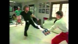 VAN DAMME and CHUCK NORRIS  Martial Arts Training 1984 [upl. by Had]