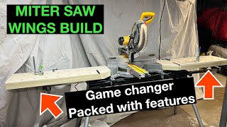 Miter Saw Wings Build  Shop Project [upl. by Kcirddehs691]