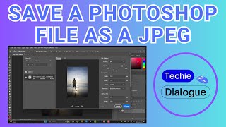 How to Save a Photoshop File as a JPEG [upl. by Monto]