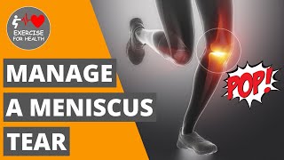 Exercises to avoid surgery for a knee meniscus tear [upl. by O'Neill]